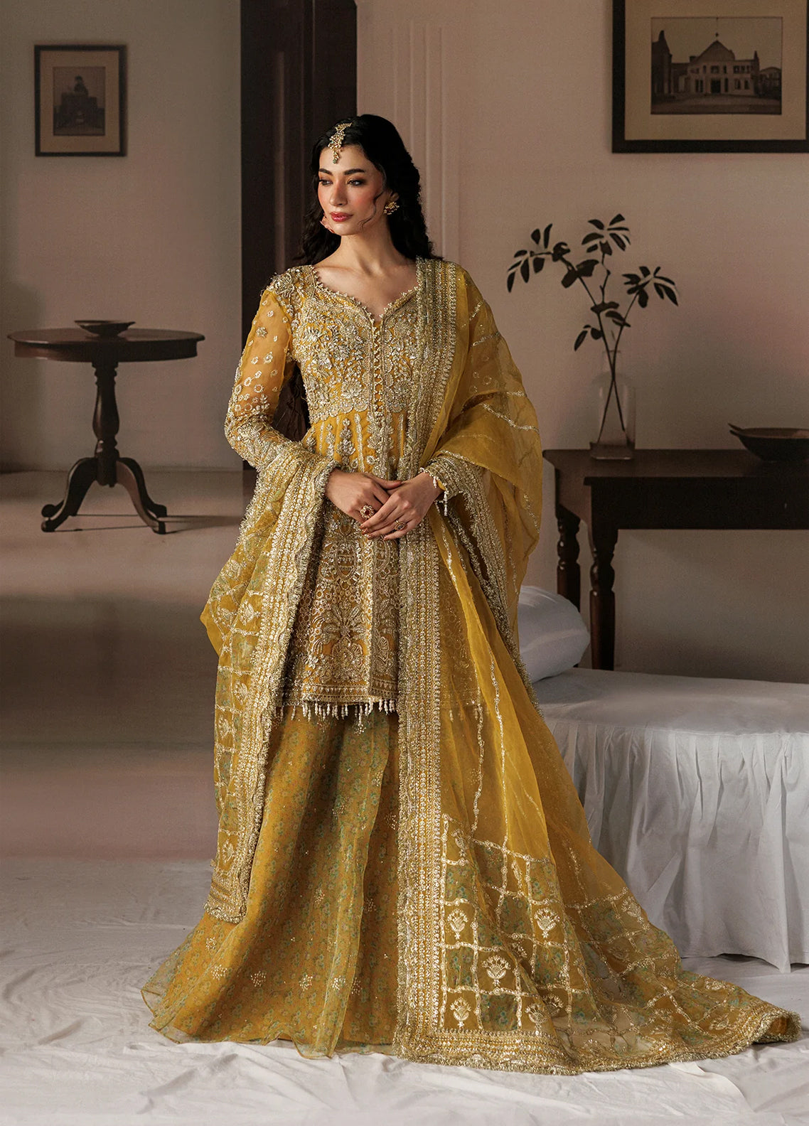 Shehnai By Afrozeh Embroidered Organza 3 Piece Unstitched Suit AF26SWF D-AFR-0159 AYLIN