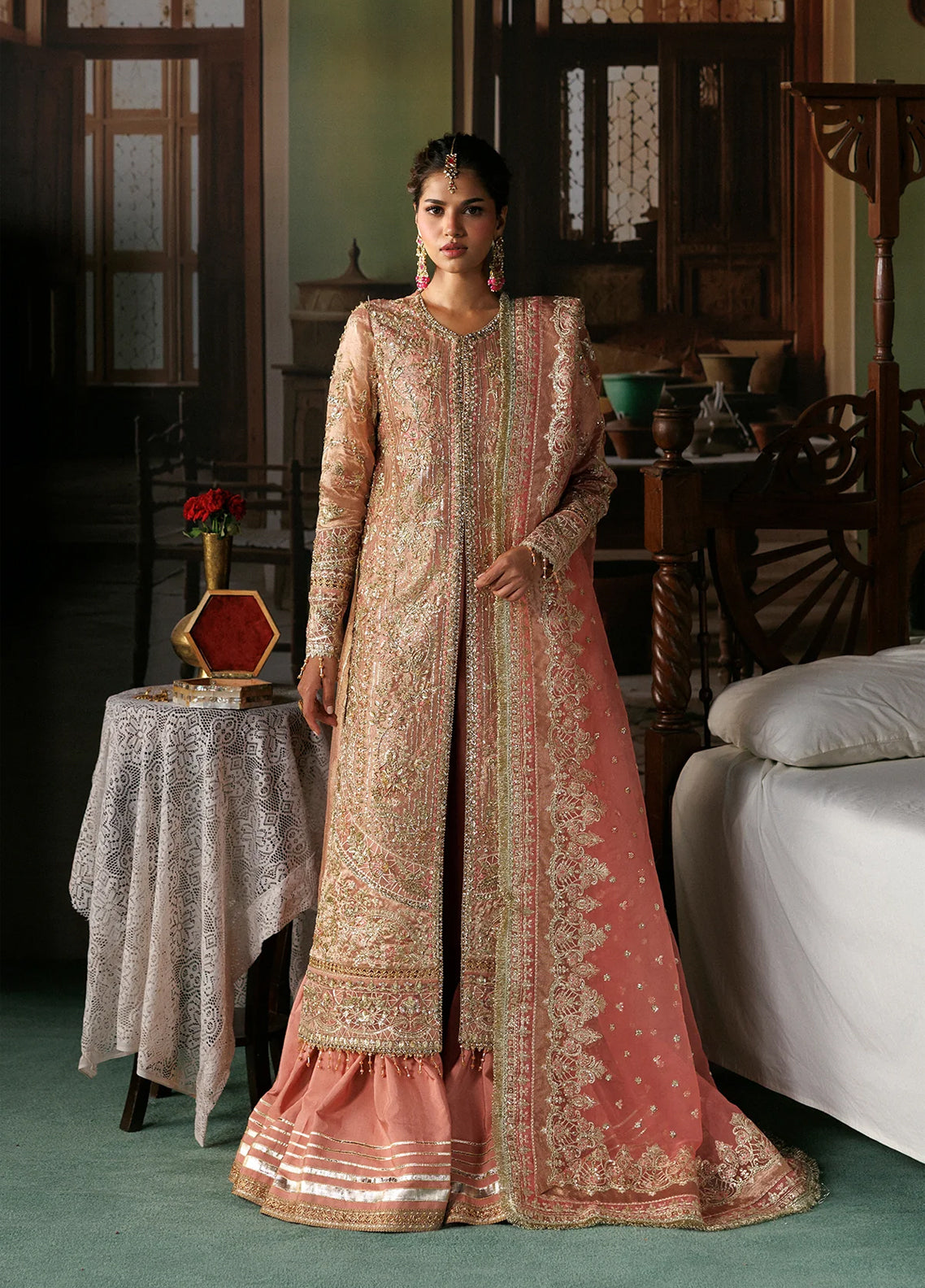 Shehnai By Afrozeh Embroidered Raw Silk 3 Piece Unstitched Suit AF26SWF D-AFR-0151 AABROO