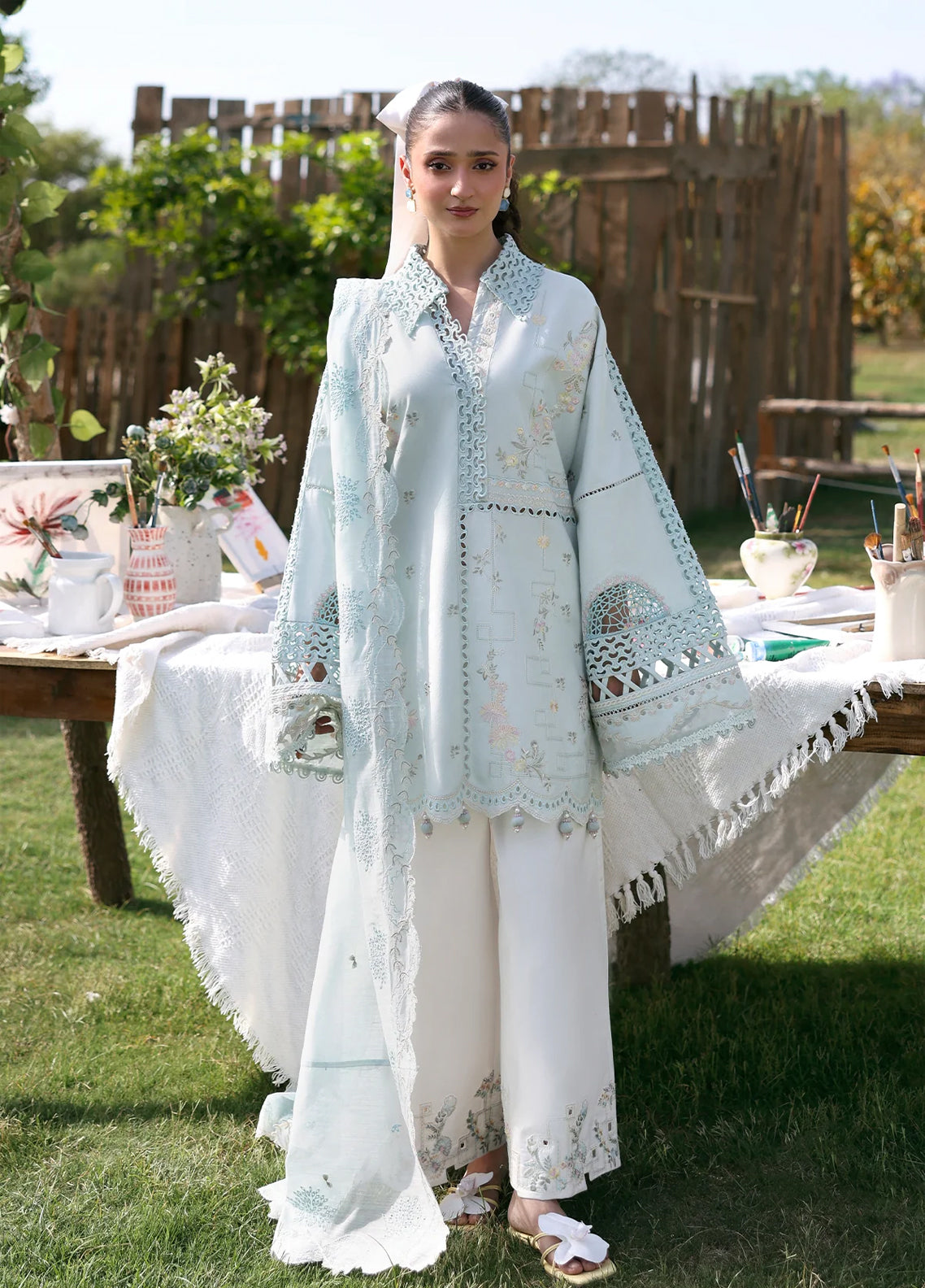 Soiree By Zarposh Luxury Embroidered Lawn 3 Piece Unstitched Suit ZP26SS D-KAELIS