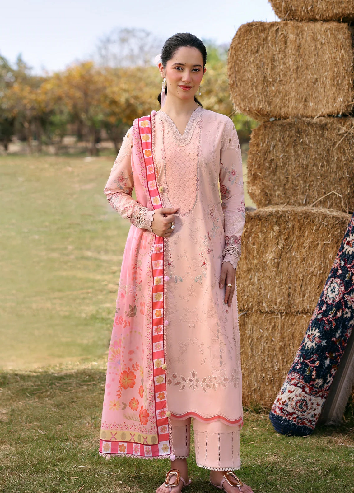 Soiree By Zarposh Luxury Embroidered Lawn 3 Piece Unstitched Suit ZP26SS D-SELYN