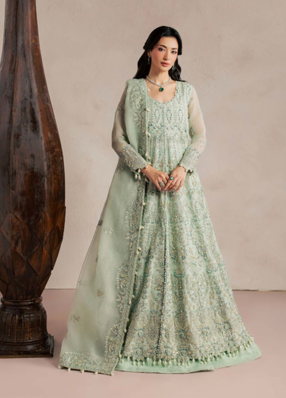 Sorelle By Aylin Luxury Festive Embroidered Organza 3 Piece Unstitched Suit AY26SLF D-05 CELINE