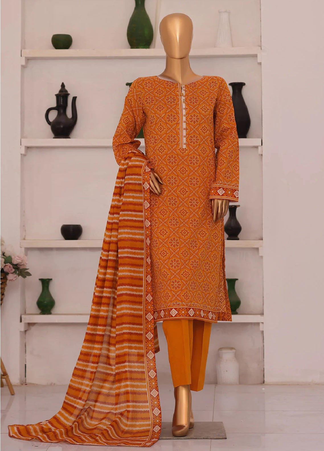 Summer Shades By HZ Textile Printed Lawn 3 Piece Unstitched Suit HZ26SS SPC-1306
