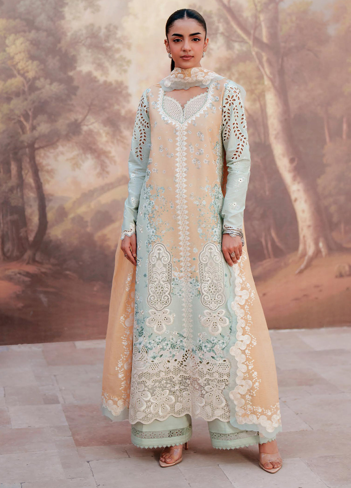 Sunspell By Afrozeh Embroidered Lawn 3 Piece Unstitched Suit AF26SEL D-VELYRA