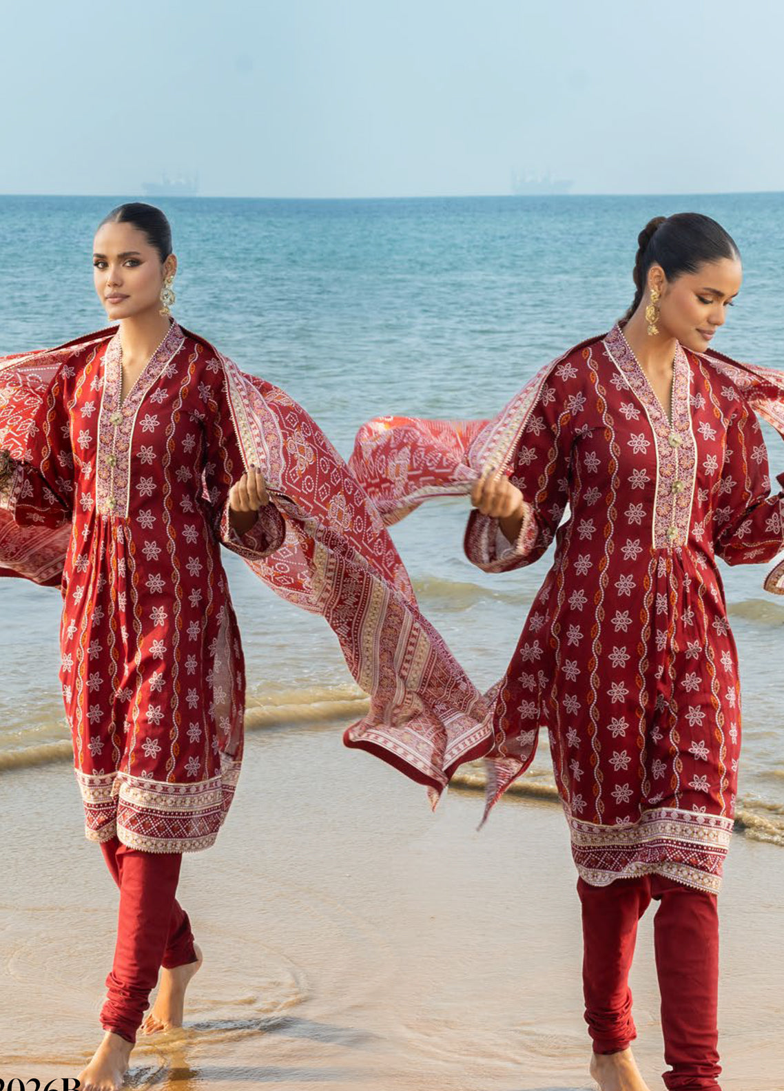 The Chunri Story By Gul Ahmed Printed Lawn 3 Piece Unstitched Suit GA26TCS D-CL-62026 B