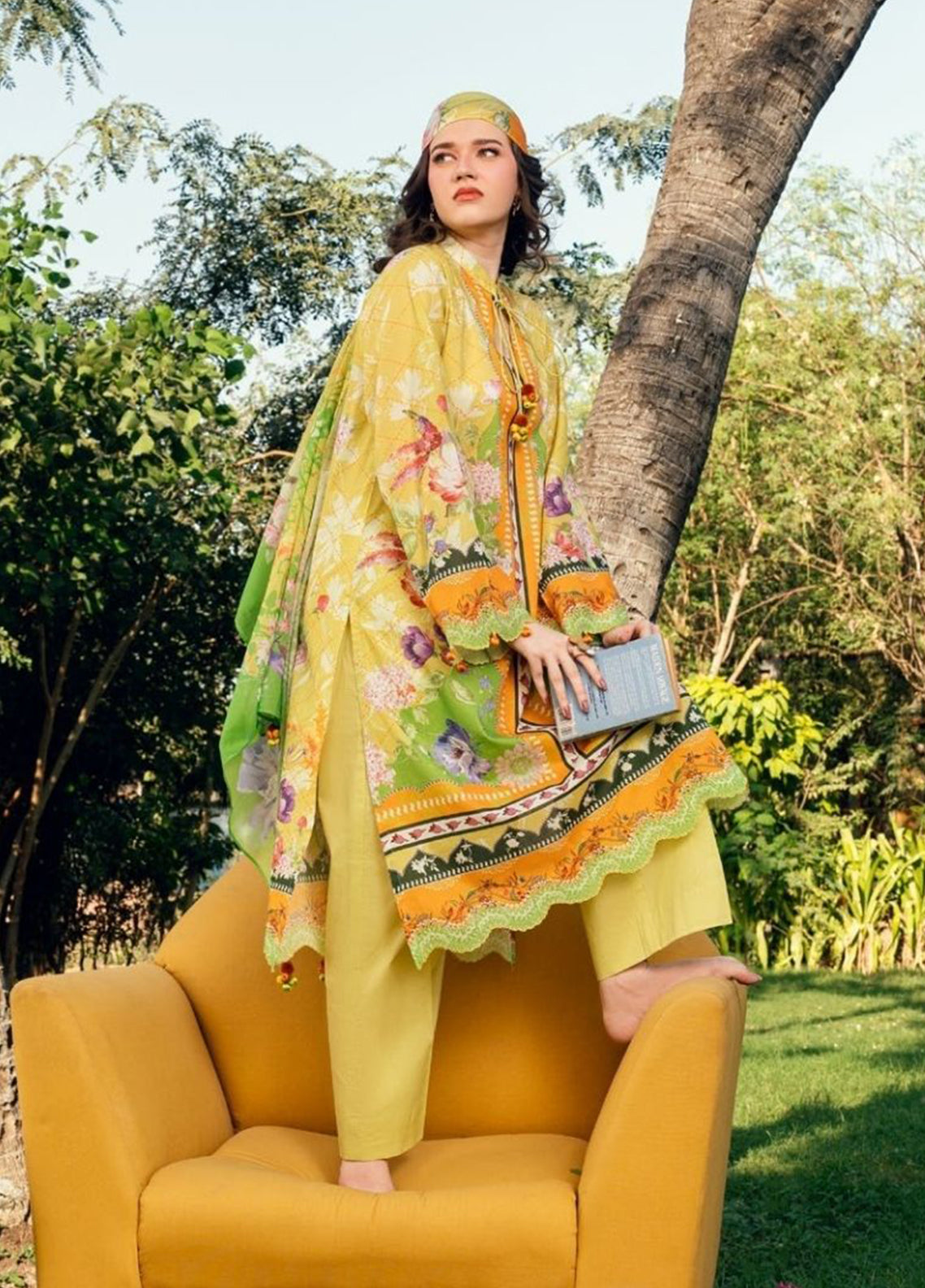 The Print Affair By Gul Ahmed Printed Lawn 3 Piece Unstitched Suit GA26TPA D-SD-52172