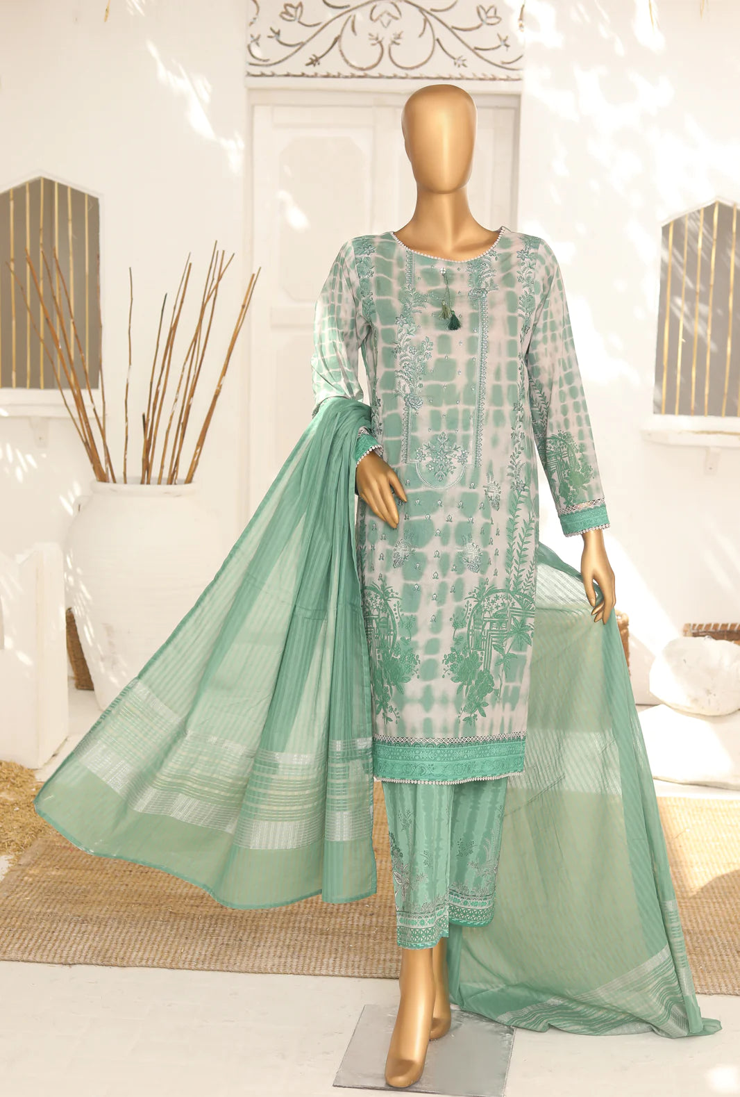 D#45 HZ Vital Glam Emb Lawn Collection 723