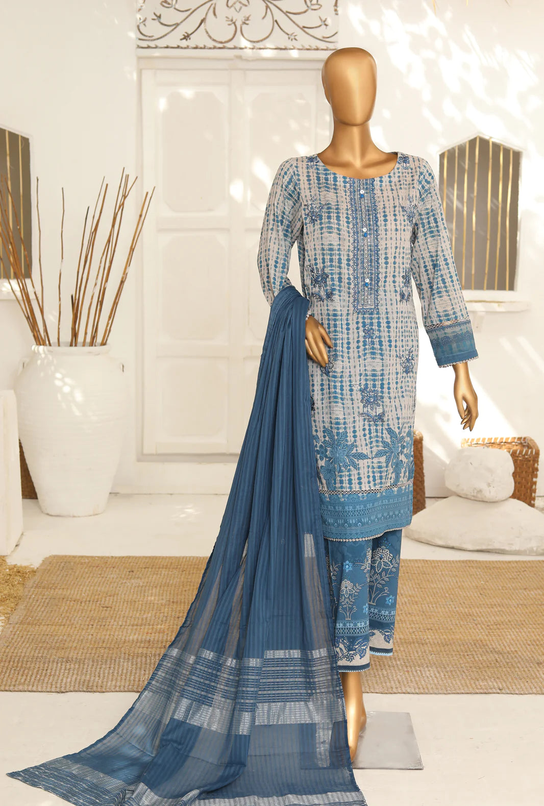 D#48 HZ Vital Glam Emb Lawn Collection 723