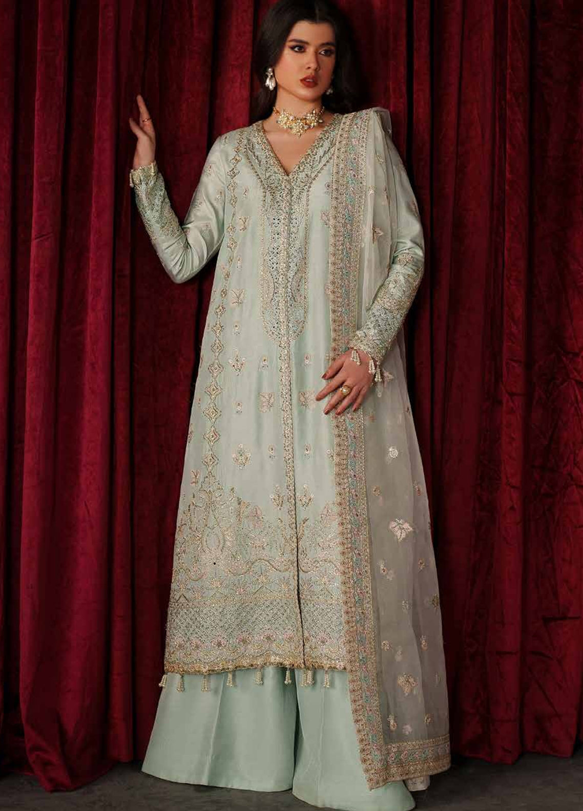 Verve By Emaan Adeel Luxury Raw Silk 3 Piece Unstitched Suit EA26VSE D-03 LUCE