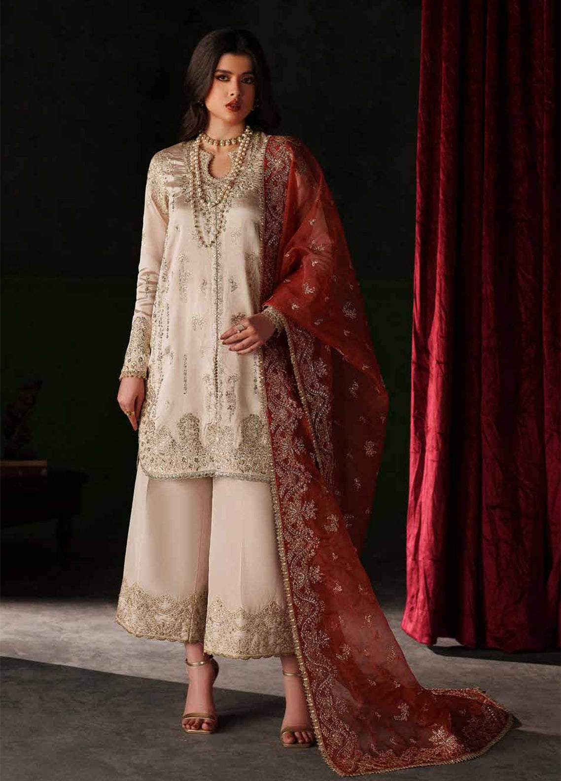 Verve By Emaan Adeel Luxury Raw Silk 3 Piece Unstitched Suit EA26VSE D-04 VENEZIA