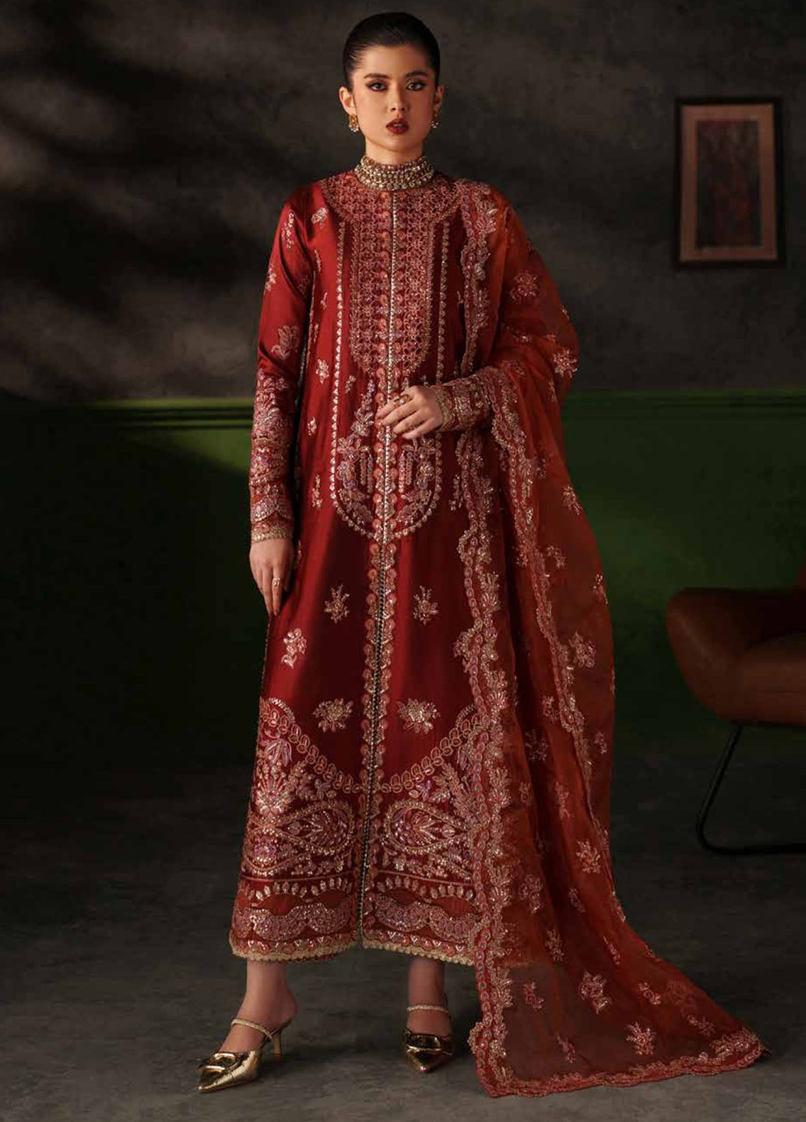 Verve By Emaan Adeel Luxury Raw Silk 3 Piece Unstitched Suit EA26VSE D-06 VESPER