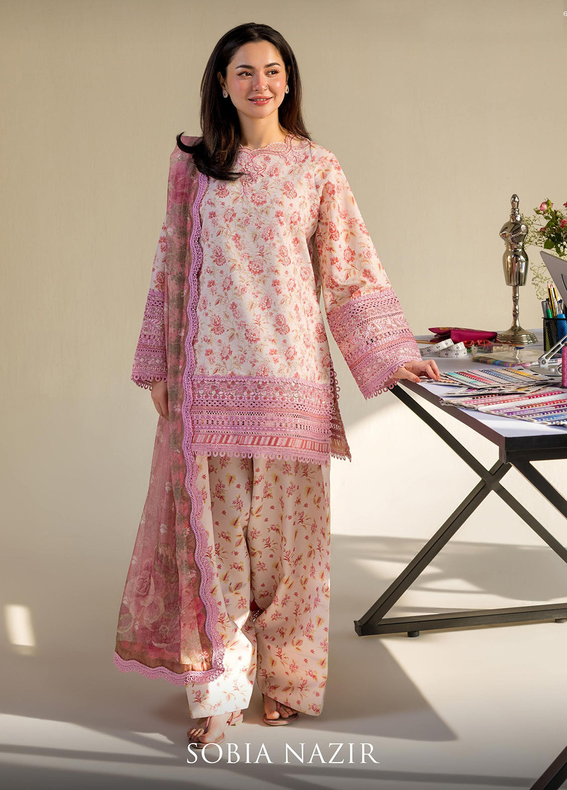Vital By Sobia Nazir Embroidered Lawn 3 Piece Unstitched Suit SN26VEL D-1A