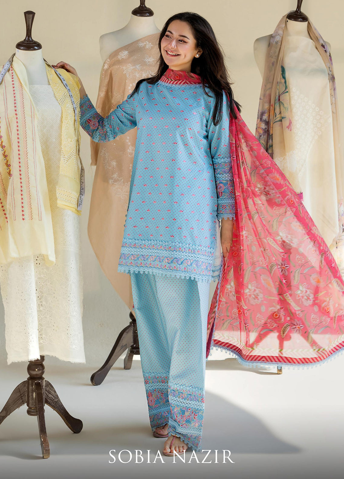 Vital By Sobia Nazir Embroidered Lawn 3 Piece Unstitched Suit SN26VEL D-6A