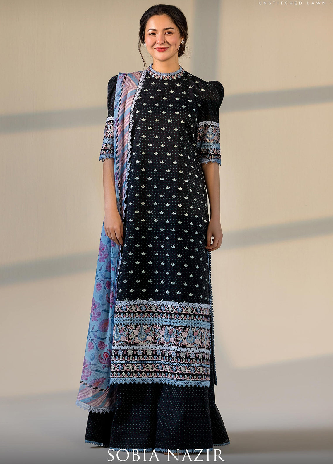 Vital By Sobia Nazir Embroidered Lawn 3 Piece Unstitched Suit SN26VEL D-6B