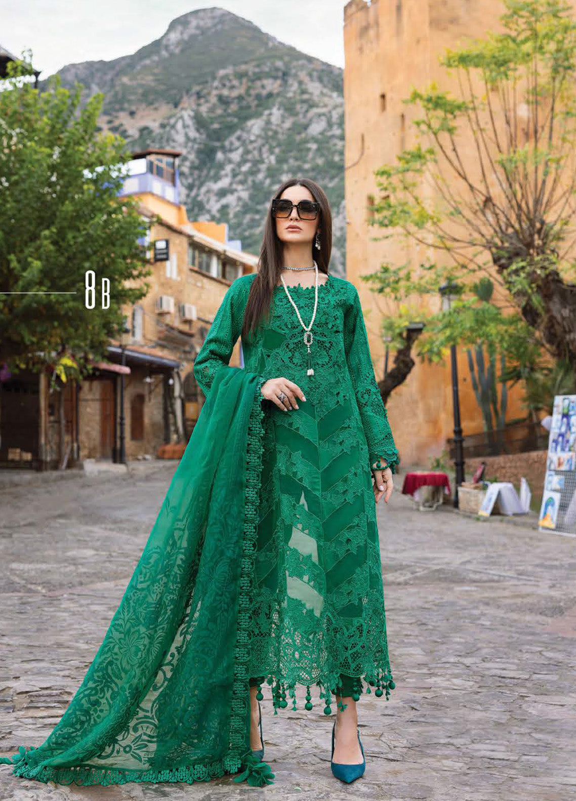 Voyage A' Luxe by Maria B Embroidered Lawn Suits Unstitched 3 Piece - MB25VAL 2508B