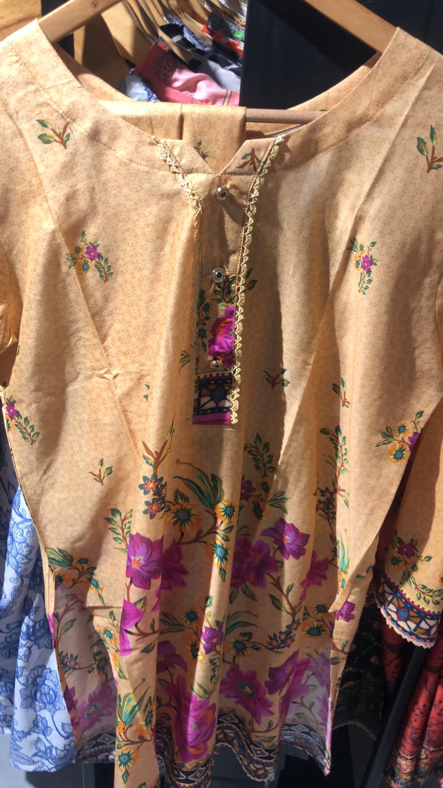 Imwaj Printed Lawn 2 Piece Stitched Shirt & Trouser D-05-LTFWN
