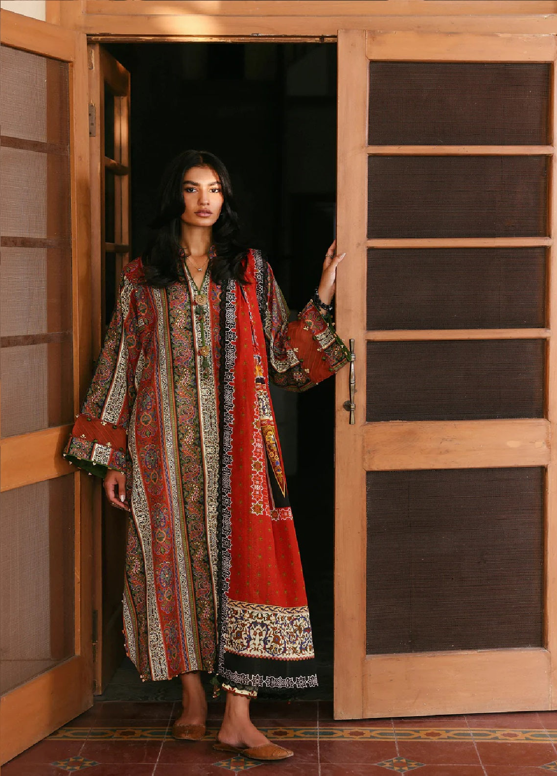 Zaha By Khadijah Shah Amaya Printed Lawn 3 Piece Unstitched Suits ZH26AP D-APL-01 RAYA