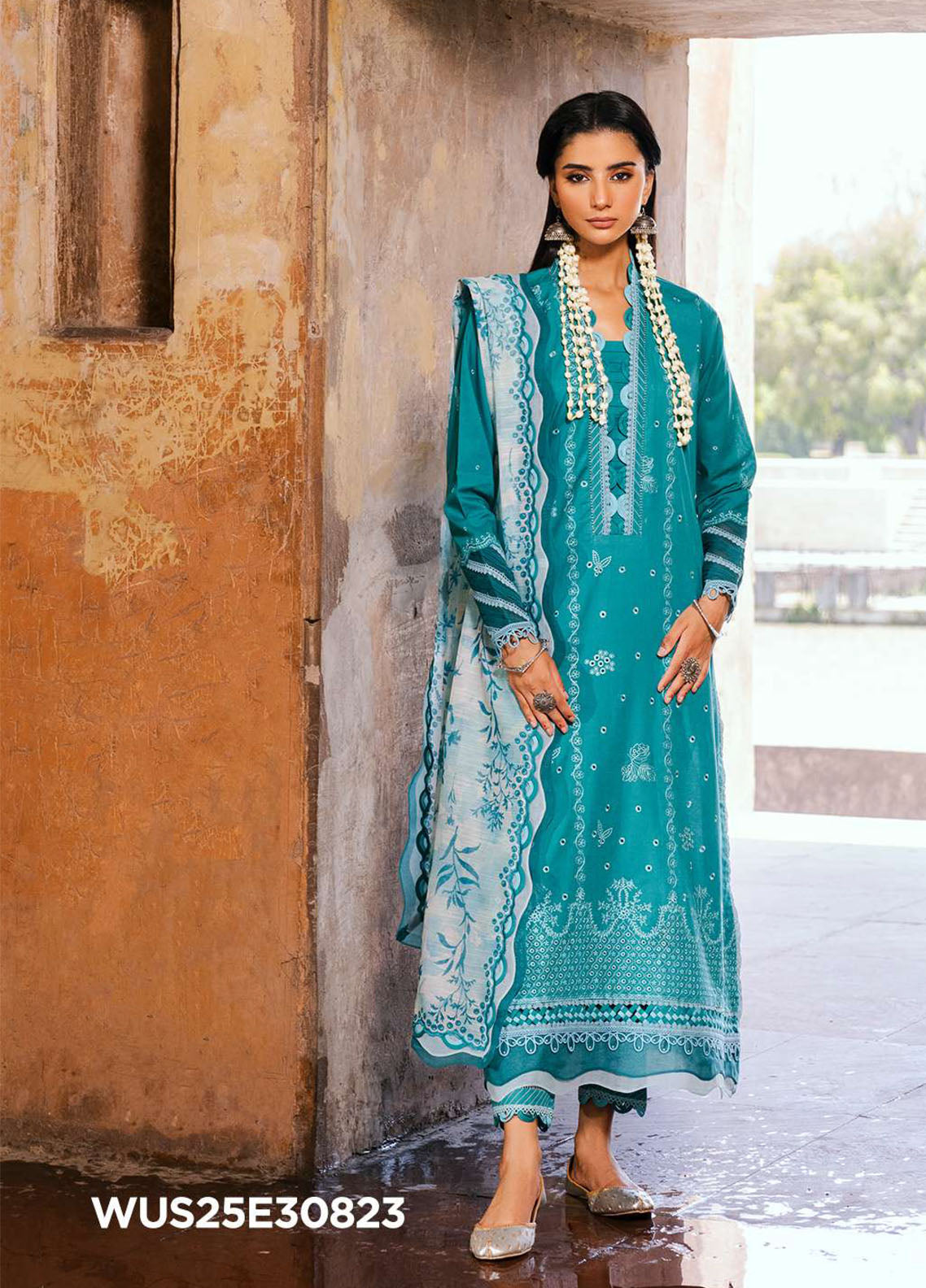 Zellbury Embroidered Lawn Suits Unstitched 3 Piece - ZB25CL 30823