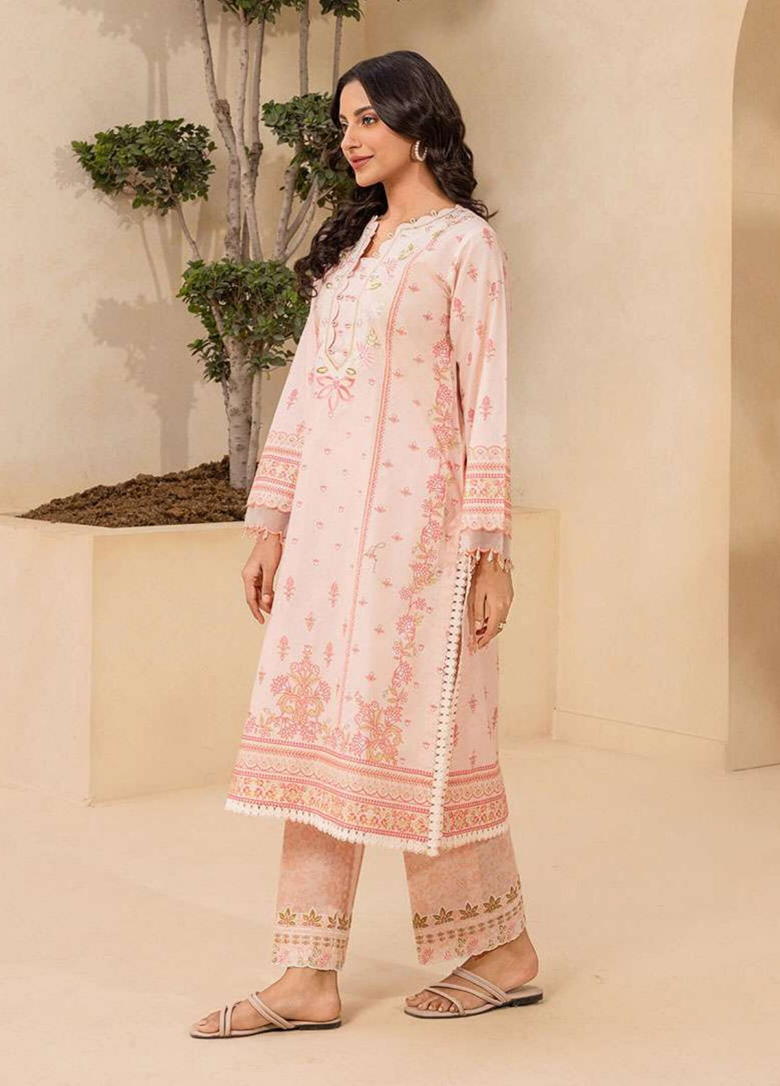 Zellbury Embroidered Lawn 2 Piece Unstitched Shirt & Trouser WUS26E20674