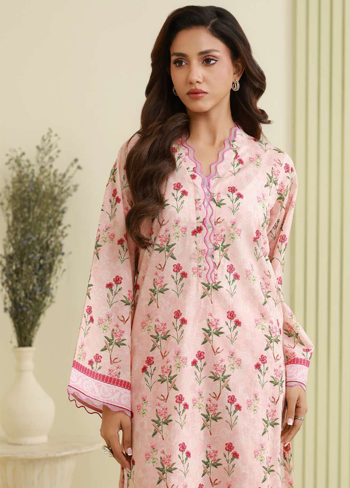 Zellbury Embroidered Lawn 2 Piece Unstitched Shirt & Trouser WUS26E20744