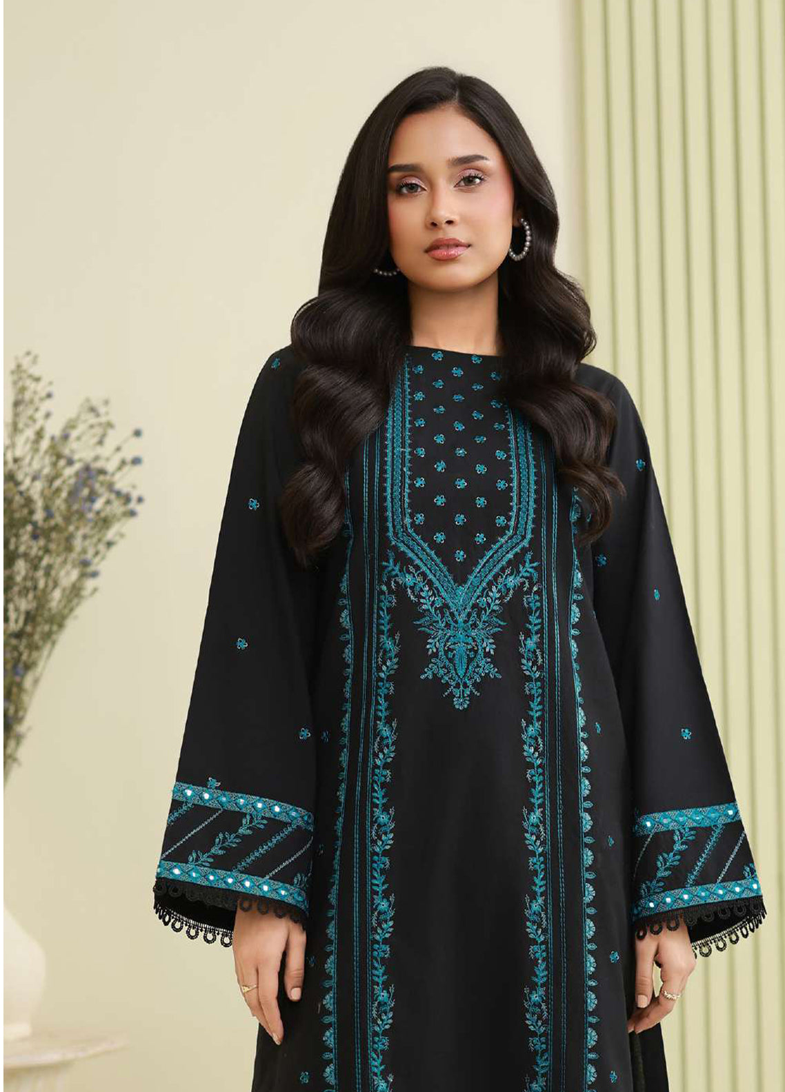 Zellbury Embroidered Lawn 2 Piece Unstitched Shirt Trouser WUS26E21197