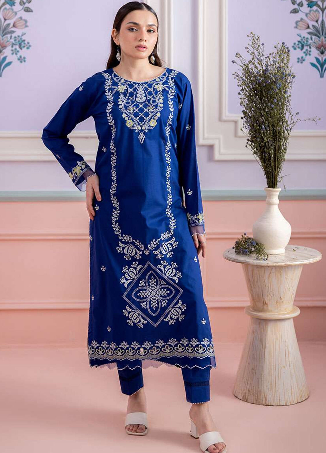 Zellbury Embroidered Lawn 2 Piece Unstitched Shirt & Trouser WUS26E21203