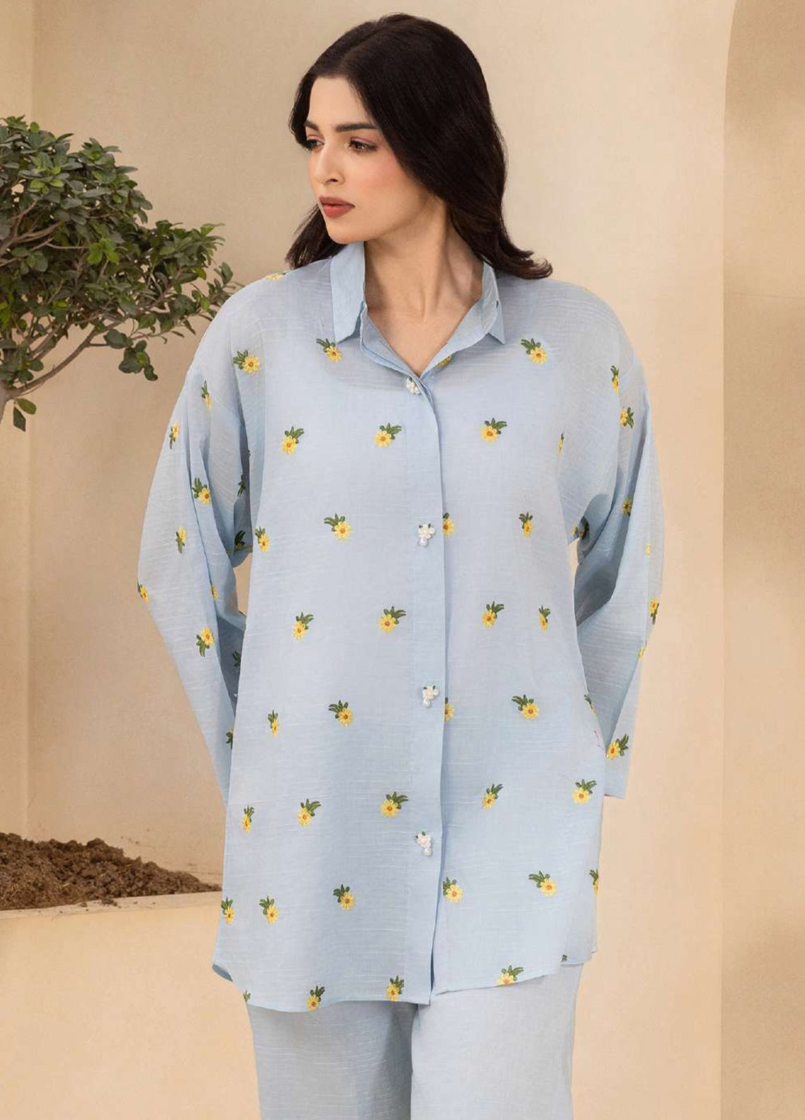 Zellbury Embroidered Lawn 2 Piece Unstitched Shirt Trouser WUS26E21205