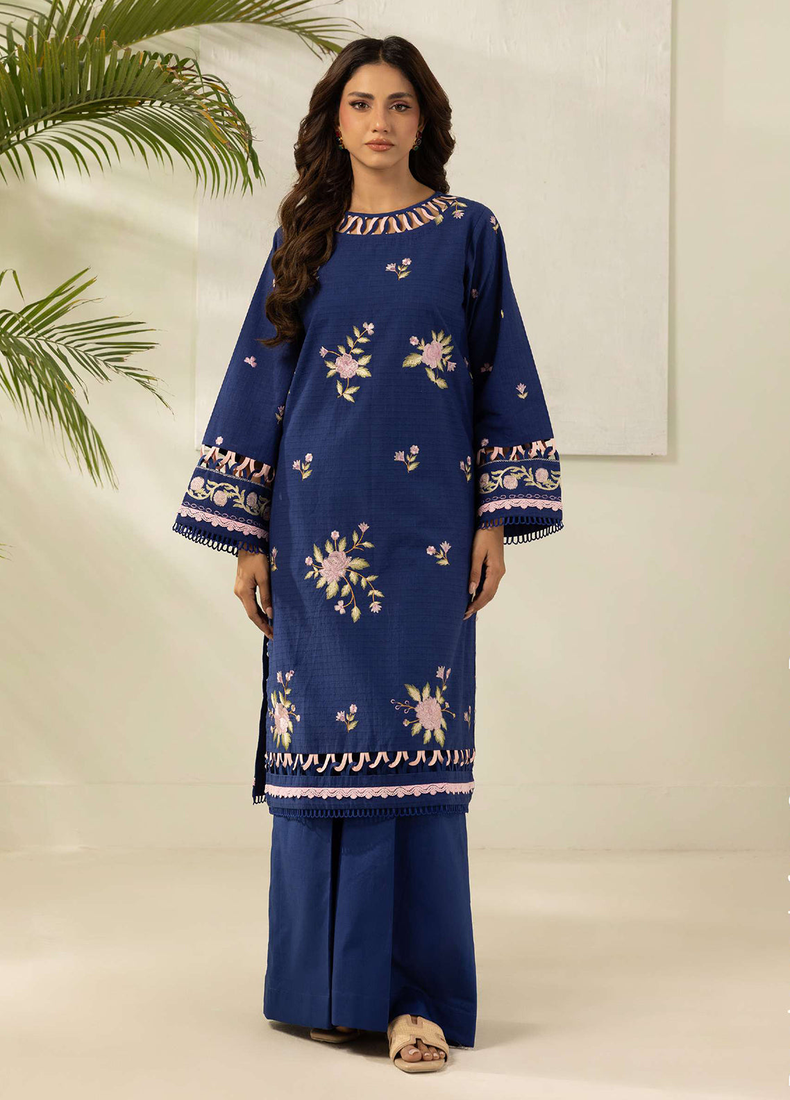 Zellbury Embroidered Lawn 2 Piece Unstitched Shirt Trouser WUS26E21206
