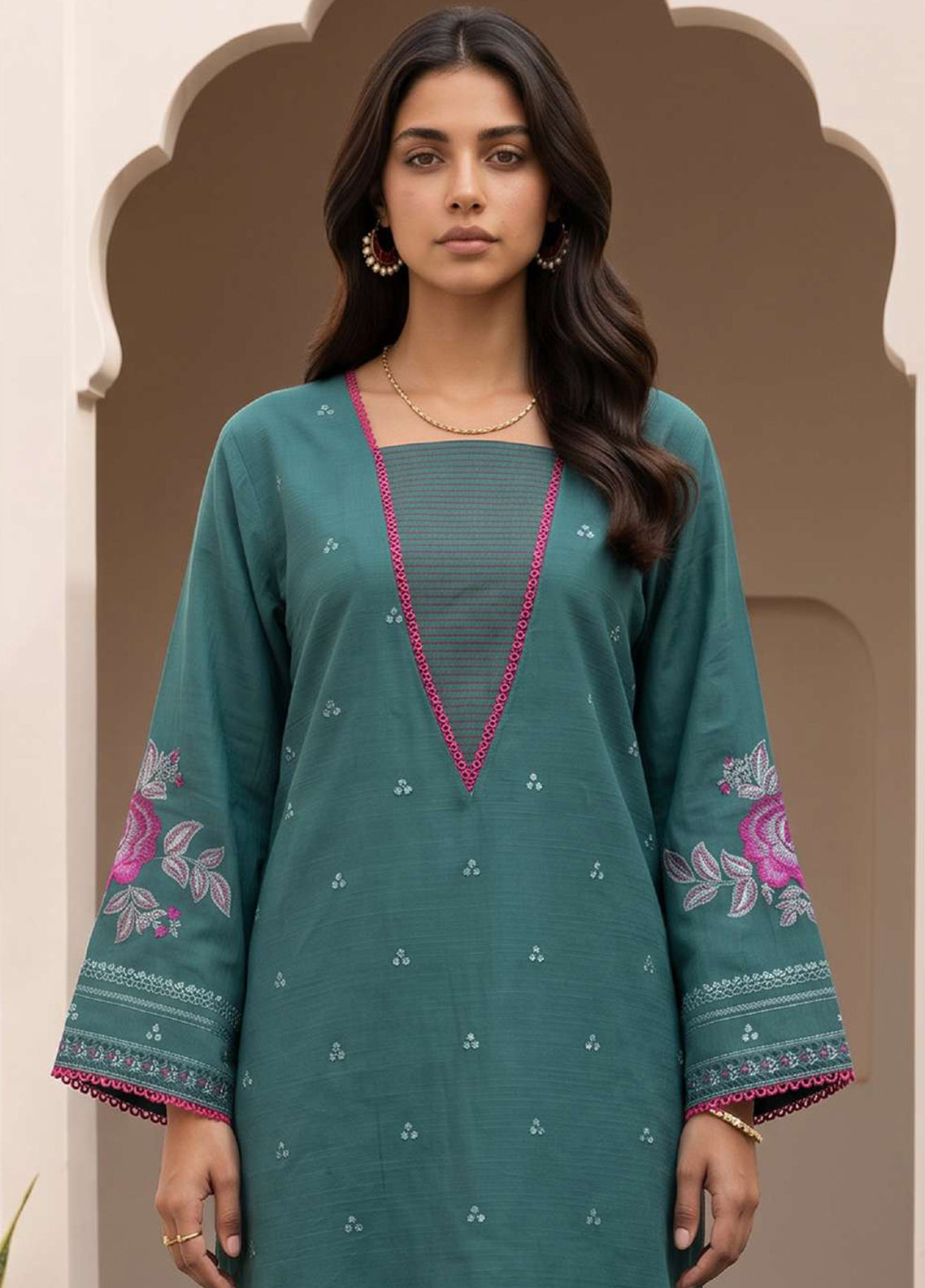 Zellbury Embroidered Lawn 2 Piece Unstitched Shirt & Trouser WUS26E21213