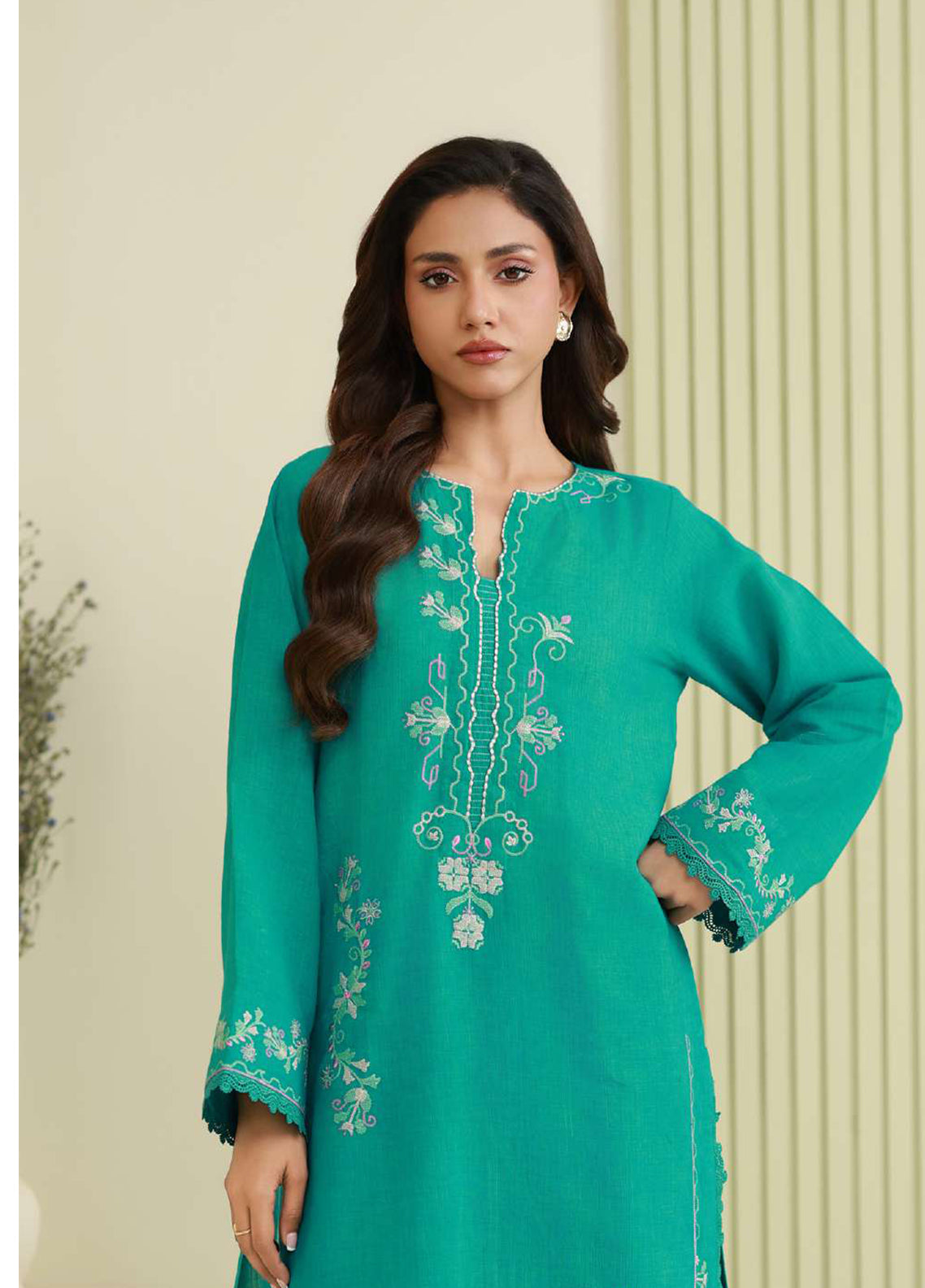 Zellbury Embroidered Lawn 2 Piece Unstitched Shirt Trouser WUS26E21214