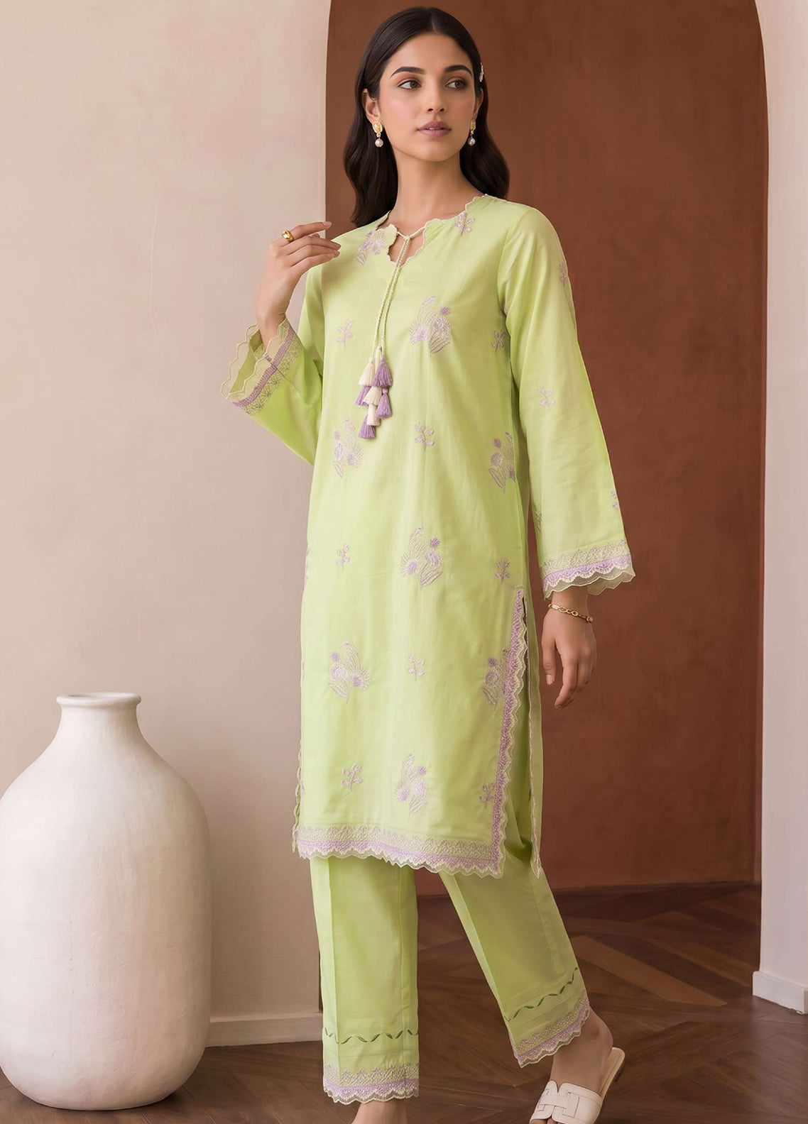 Zellbury Embroidered Lawn 2 Piece Unstitched Shirt Trouser WUS26E21218