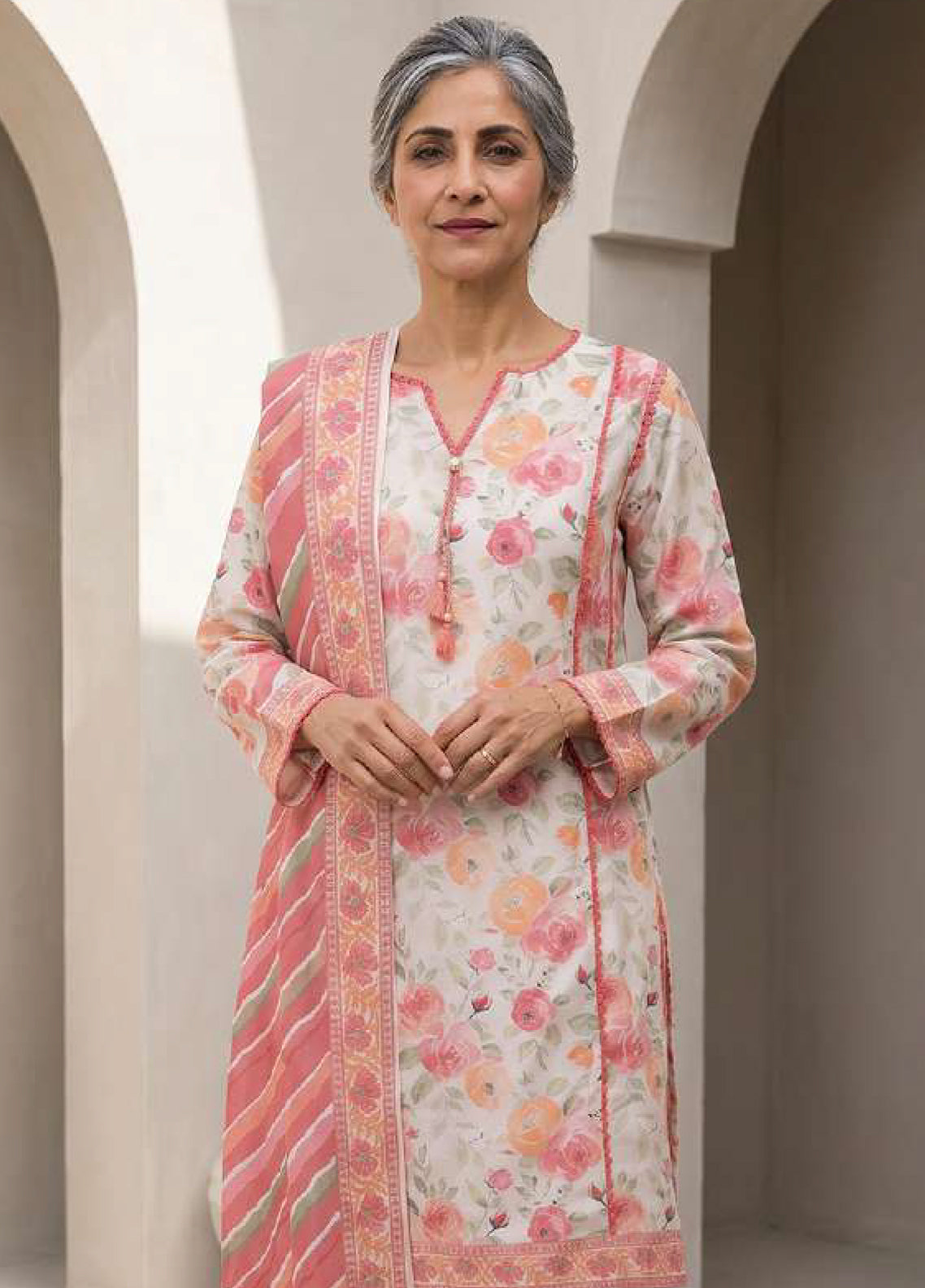 Zellbury Mother Printed Lawn 3 Piece Unstitched Suit WUS26X38007