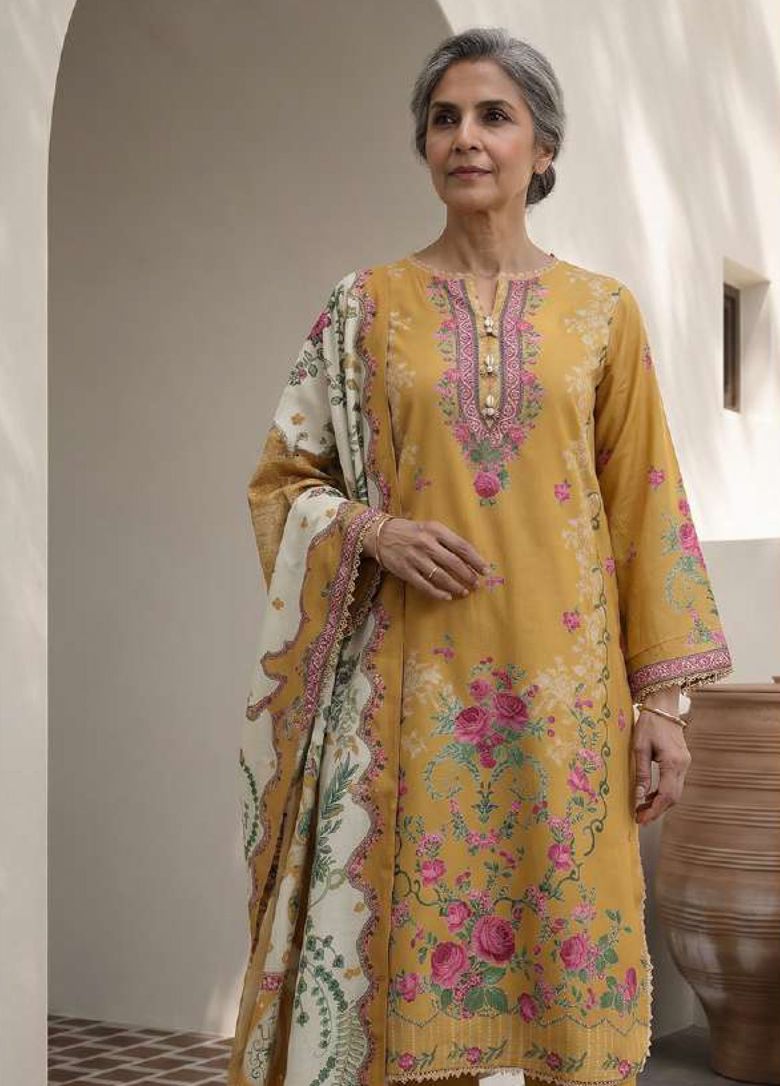 Zellbury Mother Printed Lawn 3 Piece Unstitched Suit WUS26X38008