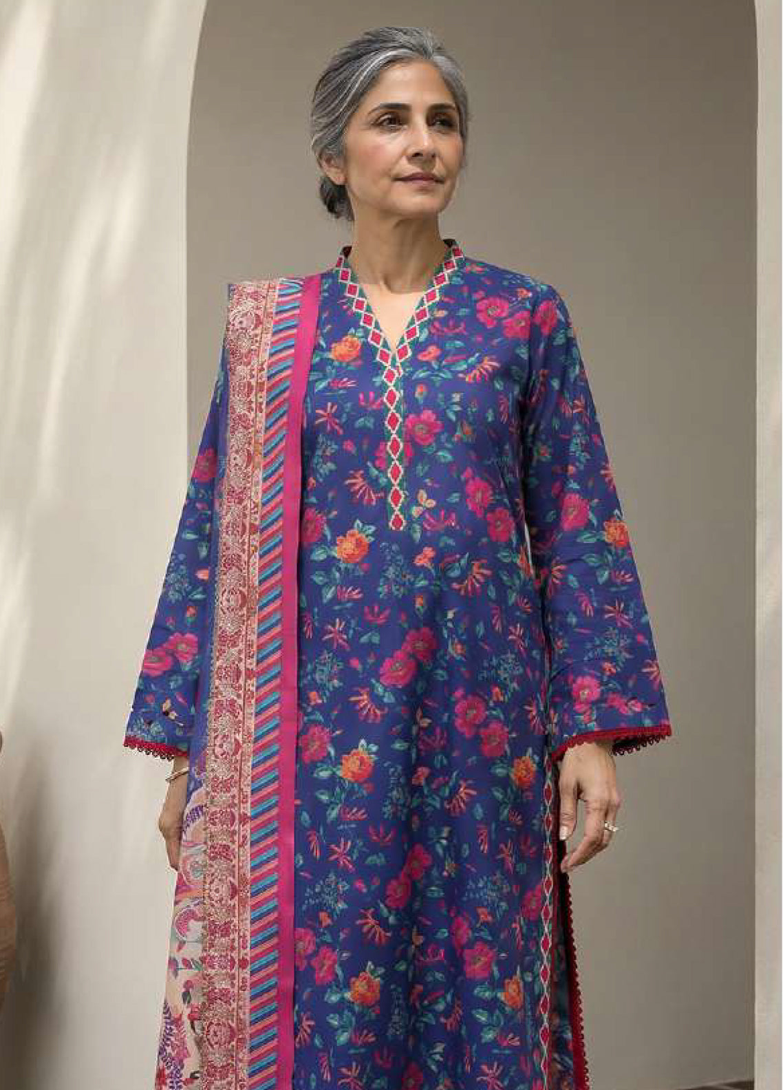 Zellbury Mother Printed Lawn 3 Piece Unstitched Suit WUS26X38014