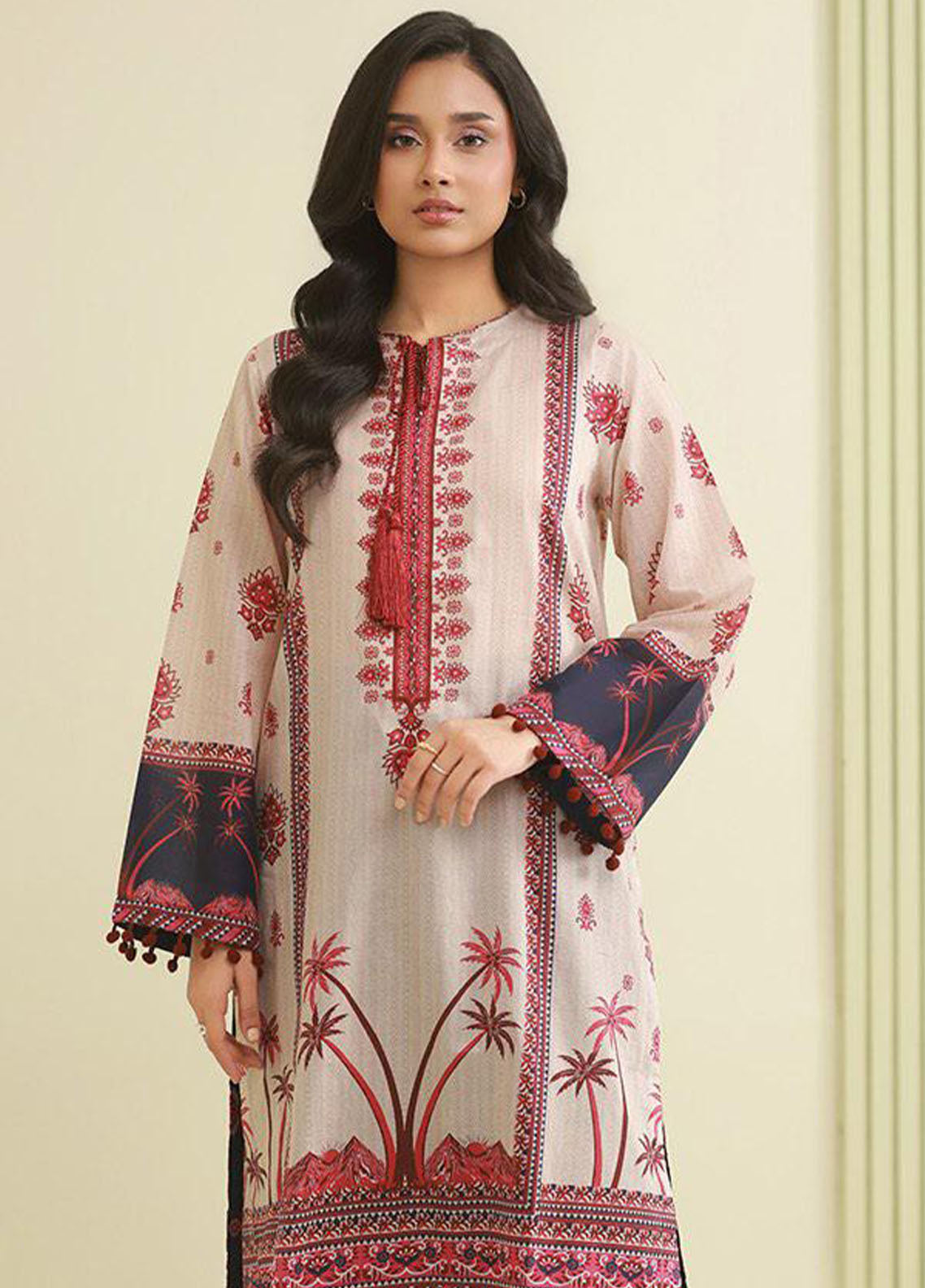Zellbury Printed Lawn 2 Piece Unstitched Shirt & Trouser WUS26X20524