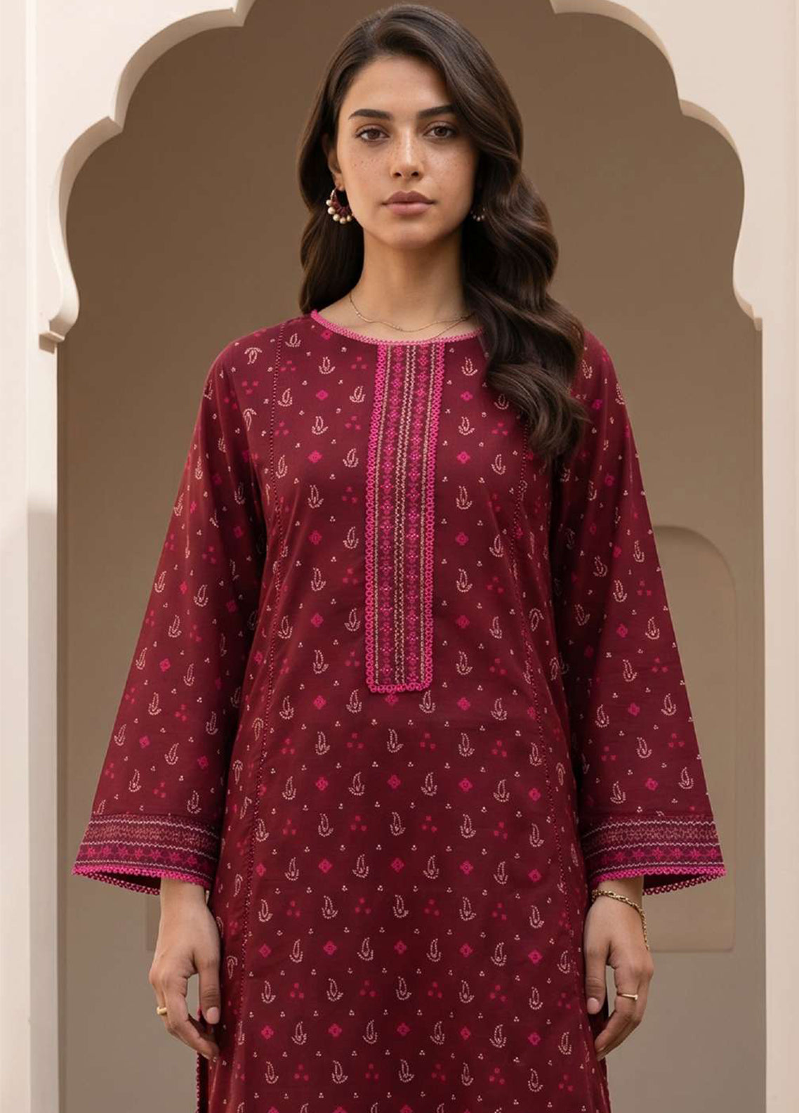 Zellbury Printed Lawn 2 Piece Unstitched Shirt & Trouser WUS26X20995