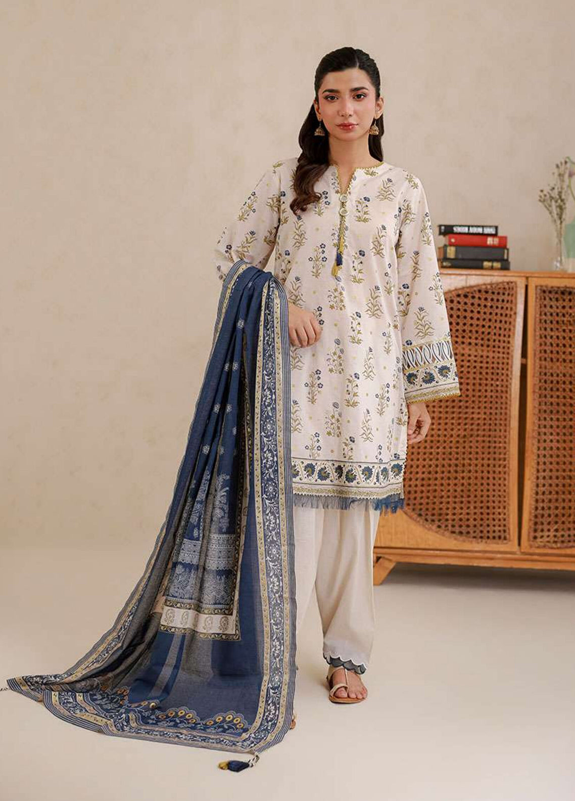 Zellbury Printed Lawn 3 Piece Unstitched Suit WUS26X30625