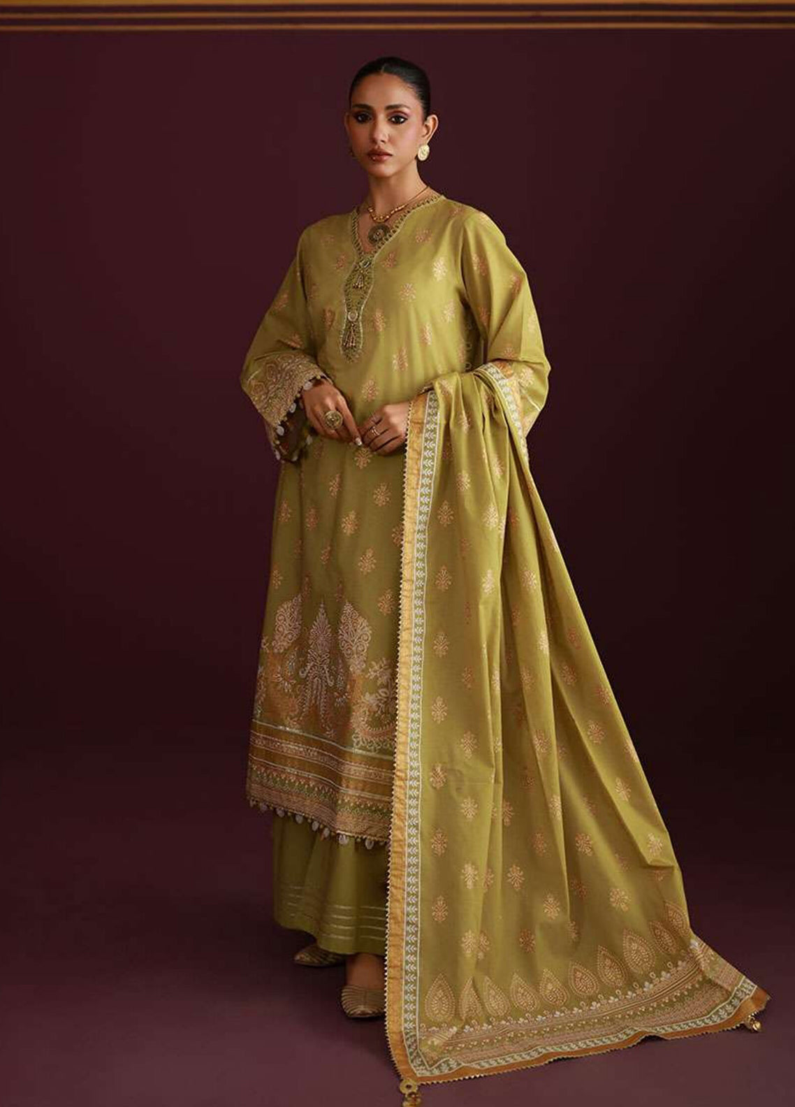 Zellbury Printed Lawn 3 Piece Unstitched Suit WUS26X30702
