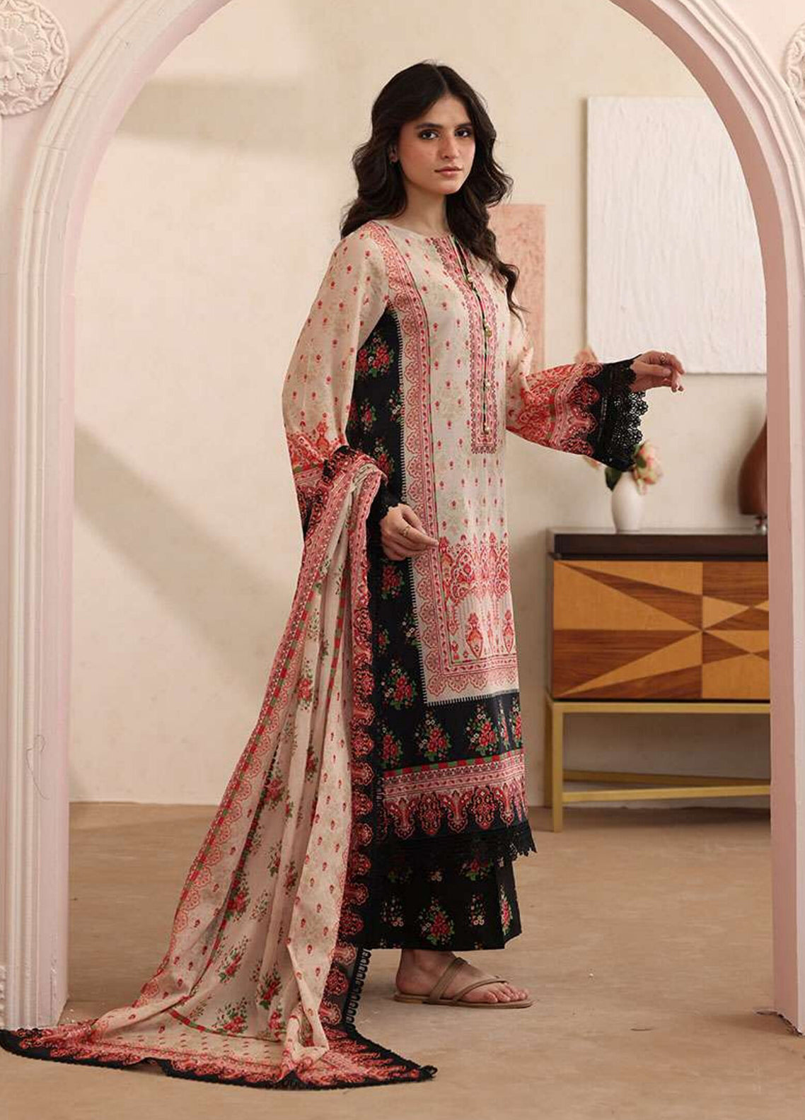 Zellbury Printed Lawn 3 Piece Unstitched Suit WUS26X30831