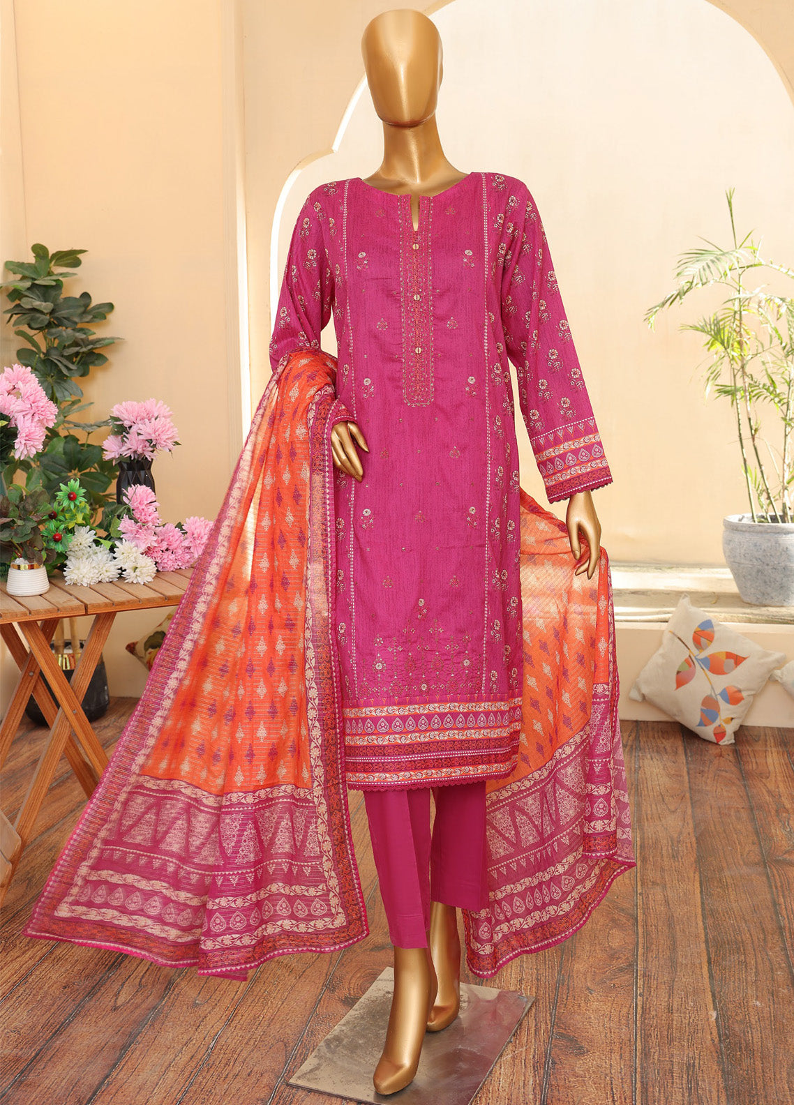 Zouk by HZ Textile Embroidered Lawn Suits Unstitched 3 Piece - HZ25ZL ZEC-158