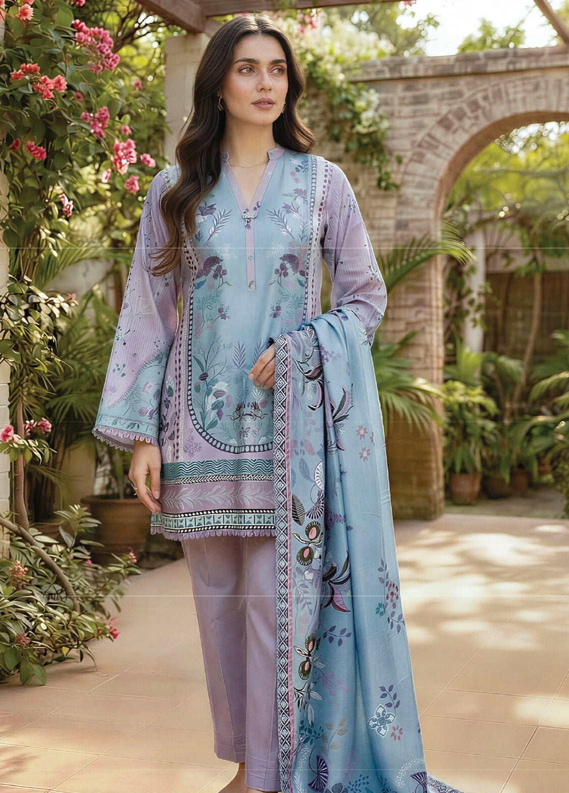 Zync By Florent Excclusive Printed Lawn 3 Piece Unstitched Suit FL26ZP D-09