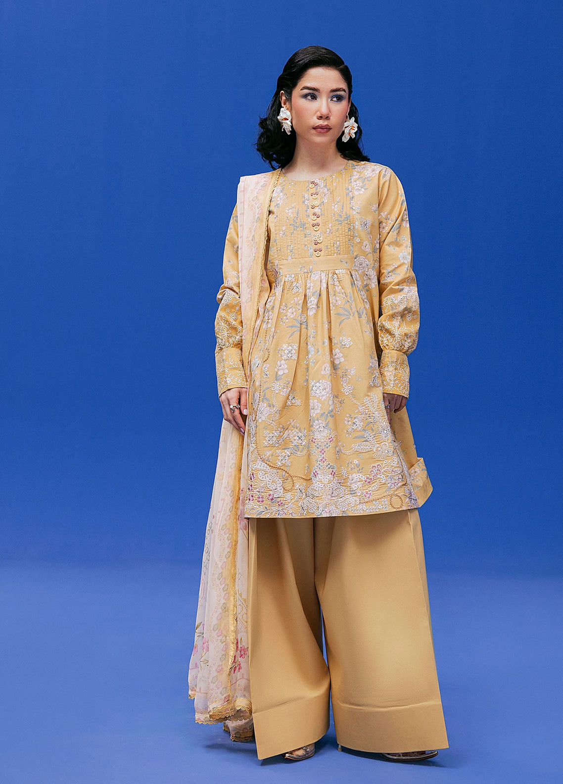 Zync By Florent Printkari Embroidered Lawn 3 Piece Unstitched Suit FL26ZP D-FPK-4A