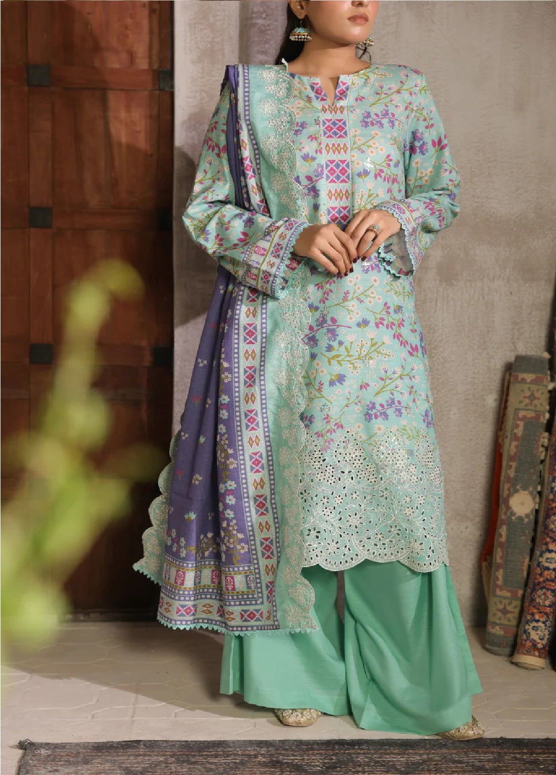 Shahkar By VS Textile Embroidered Khaddar Suits Unstitched 3 Piece - VS25EK D-007