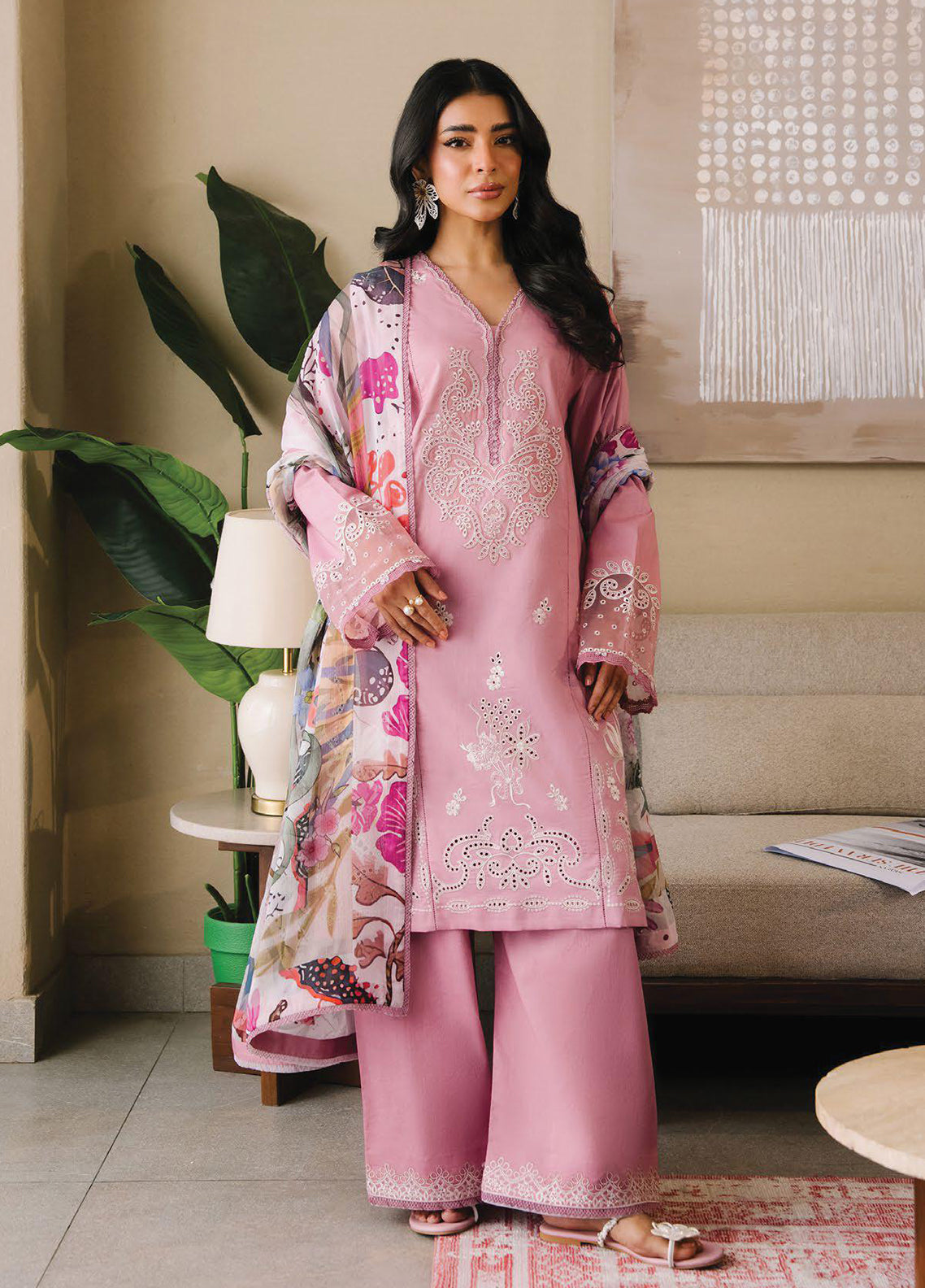 Afsanah By Seran Embroidered Lawn 3 Piece Unstitched Suit SRN26AV1 D-05 MEHAR