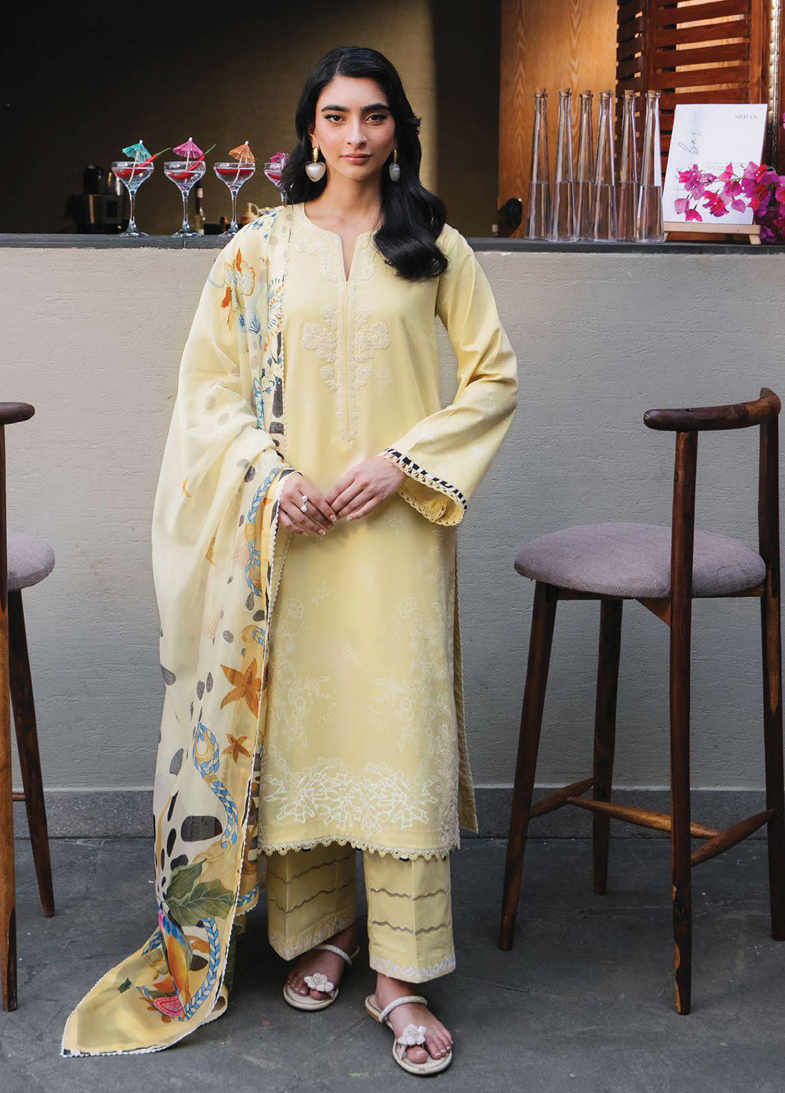 Afsanah By Seran Embroidered Lawn 3 Piece Unstitched Suit SRN26AV1 D-06 SINA