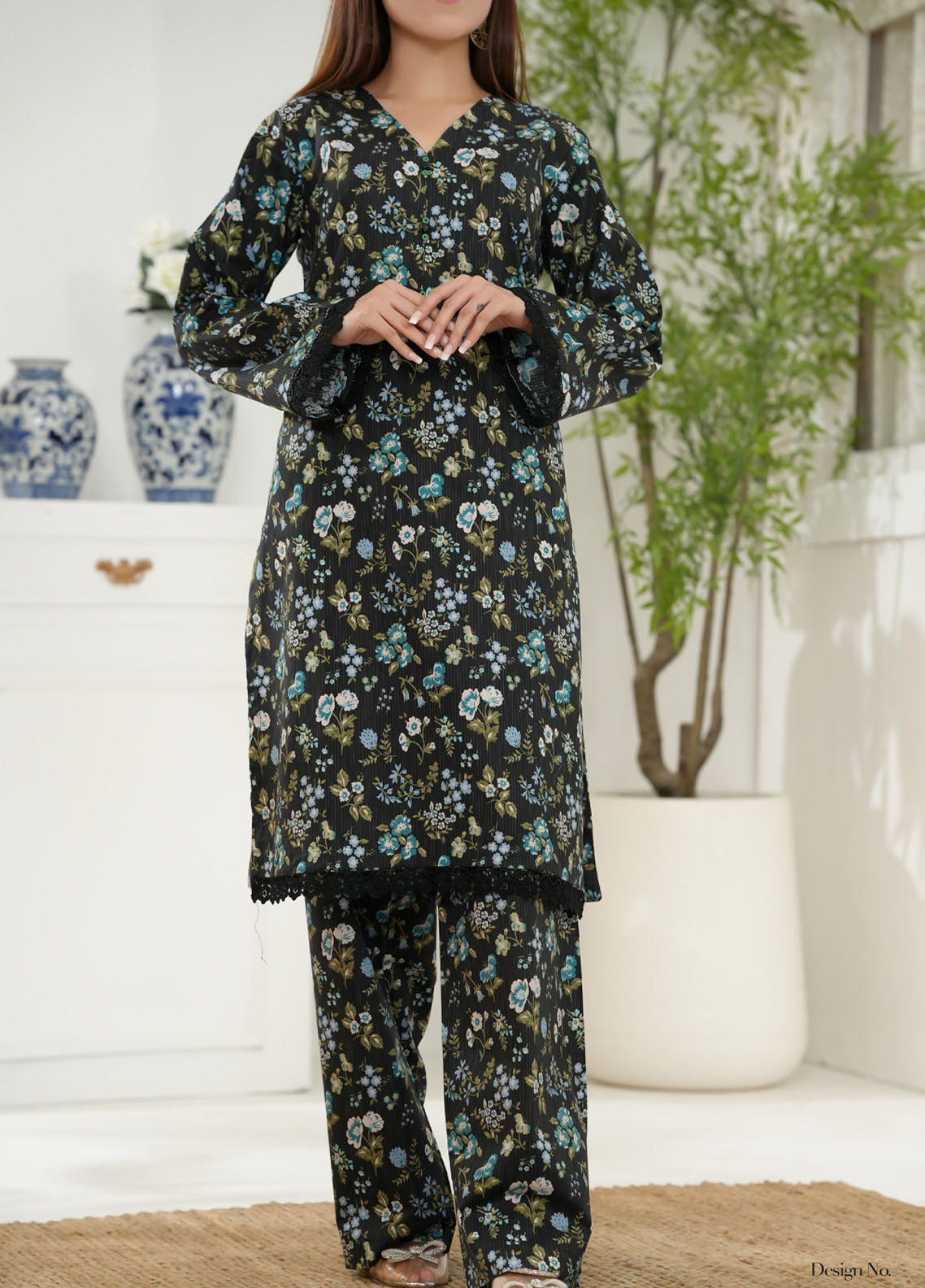 Aizal Co-Ord's Printed Lawn 2 Piece Stitched Suit AL26CO D-706