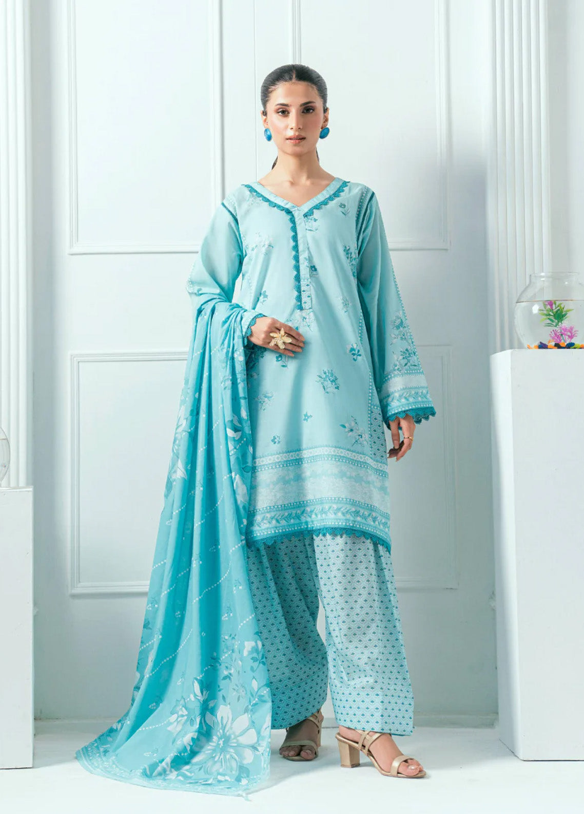 Amal By Minha Luxury Printed Lawn 3 Piece Unstitched Suit AM25MLL AM-02