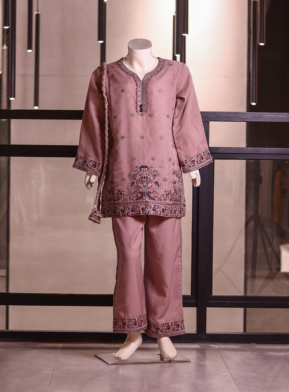 Aroob Embroidered Organza 3 Piece Stitched Suit ARB25G D-0231-ON