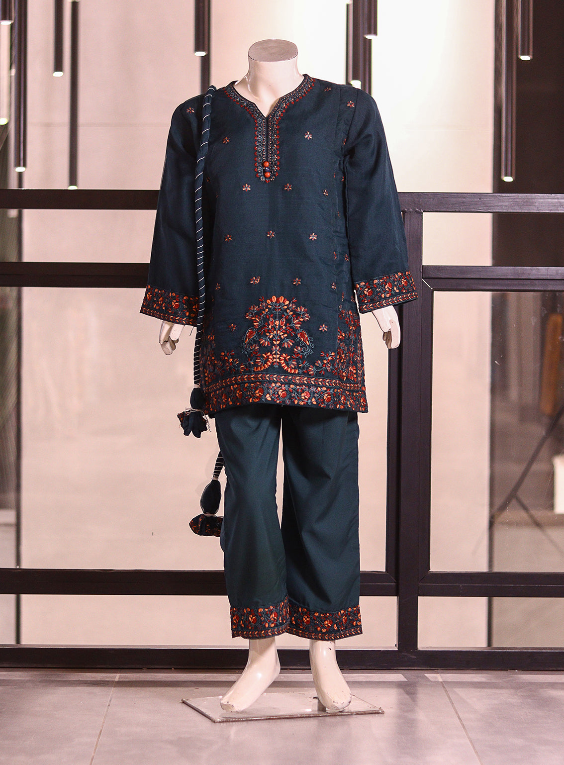 Aroob Embroidered Organza 3 Piece Stitched Suit ARB25G D-0231-TGN