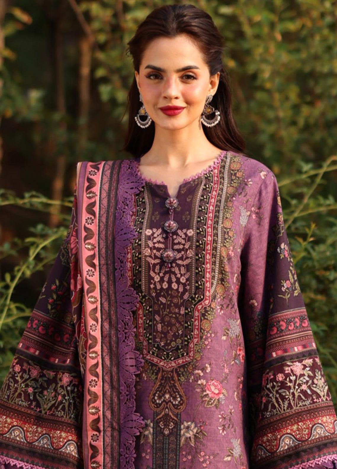 Asim Jofa Embroidered Khaddar Winter 3 Piece Unstitched Suit AJ24UW AJUW-05