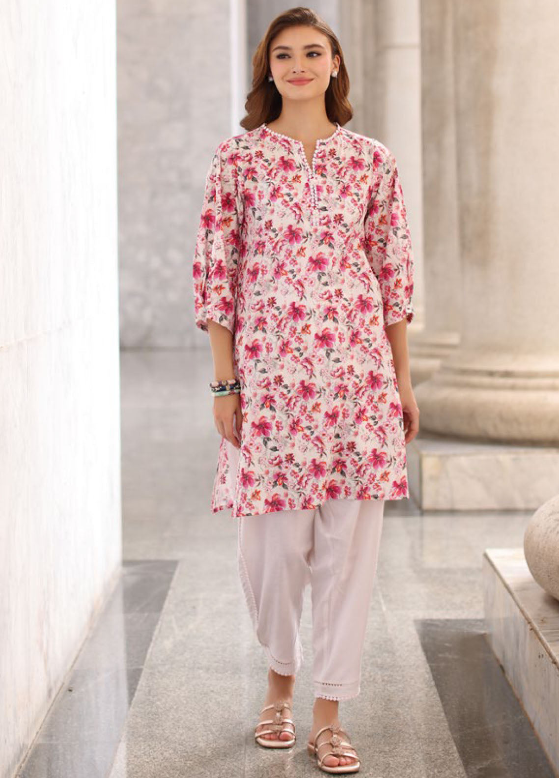 Bagh-E-Gul By Gul Ahmed Printed Lawn 1 Piece Unstitched Kurti GA26BG D-SL-62012